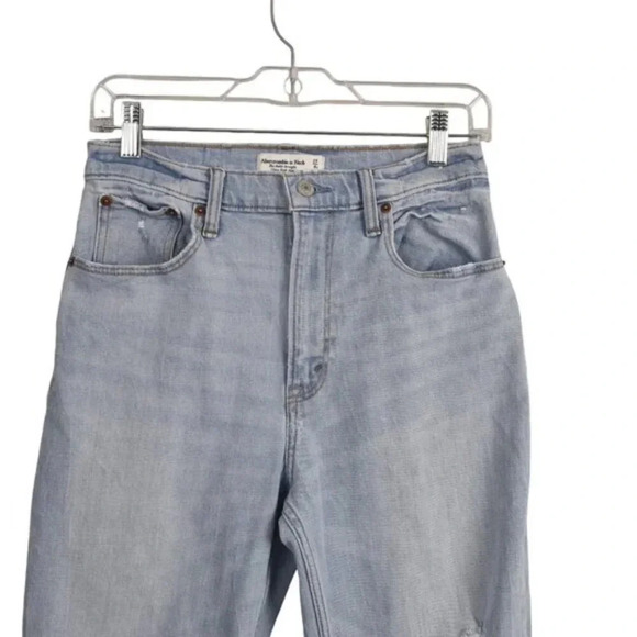 Abercrombie & Fitch The Ankle Straight Ultra High Rise Curve Love Size 27/4 - Picture 4 of 11